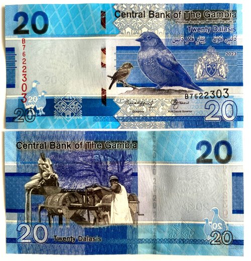 Gambia 20 Dalasis 2019 Banknote