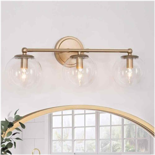 Golden Orb Wall Sconce