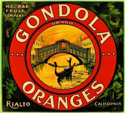 Citrus Serenade Label Art Print