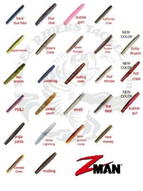 ElaZtech Worms - ZMan NEWEST COLORS