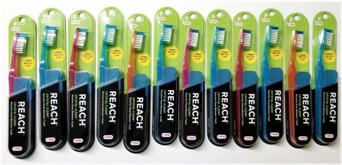 Crystal Clean Firm Bristle Toothbrush by Reach