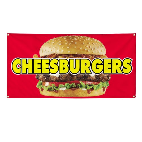 Cheeseburgers Cafe Vinyl Banner Collection