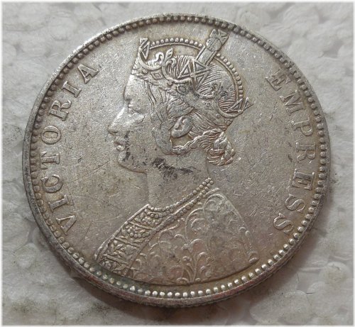 Colonial Era Rupee Silver Coin