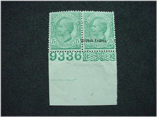 Signed Eritrean Stamp Pair with Certificate of Authenticity