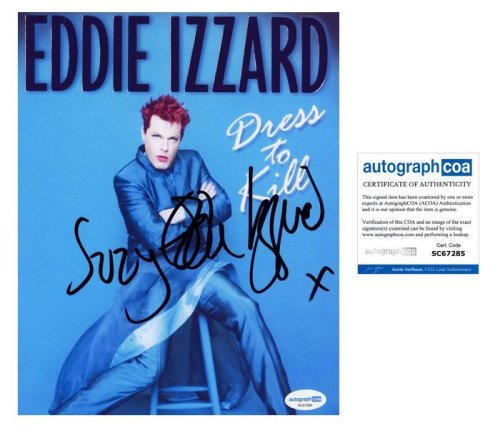Comedic Charm: Signed Photo by Eddie Izzard
