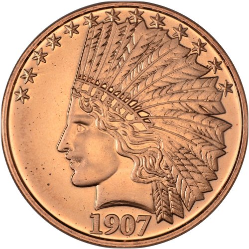 Indian Head Copper Round