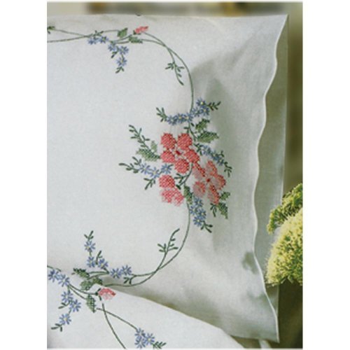 Wild Rose Embroidery Pillowcase Set
