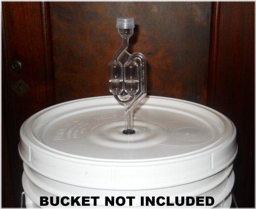 Airlock Bucket Lid for 5-6.5 Gallon Fermenters
