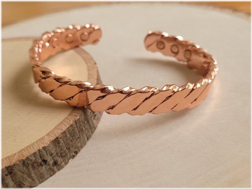 Copper Twist Magnetic Bracelet
