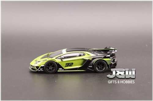 Lime Lamborghini Silhouette Diecast Vehicle