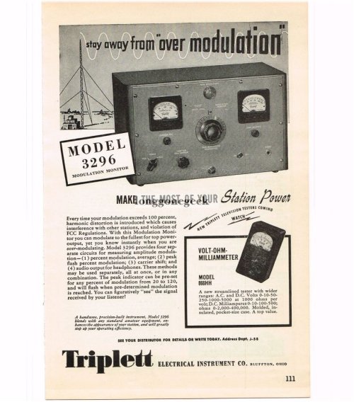 Vintage Modulation Monitor Radio