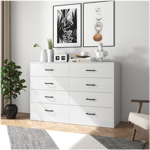 Modern Fabric Drawer Storage Dresser