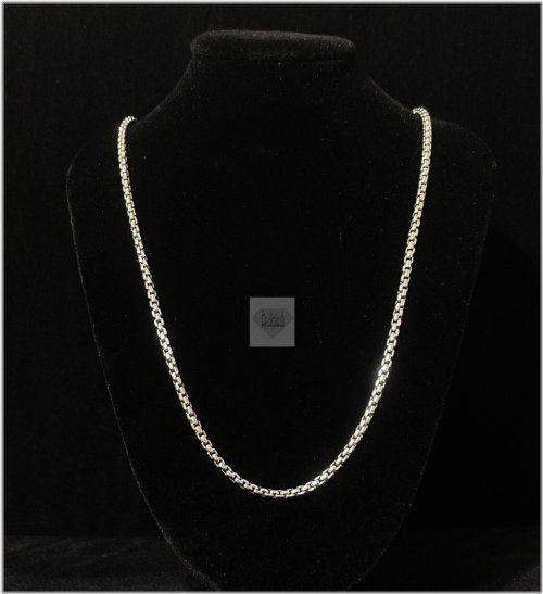 Radiant Round Chain Necklace - Italian Crafted 925 Sterling Silver