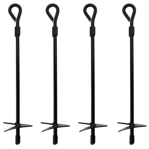 Blackout Ground Anchors, 15in - 4 Pack Heavy Duty Stakes