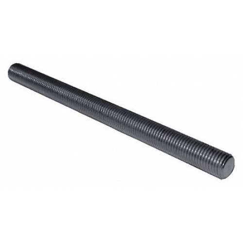 Grade 8 Steel Threaded Stud, 5/16"-24, 3 Ft Length, Plain Finish by Zoro Select