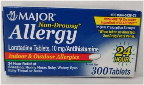 Loratadine 10mg Tablets (300ct) - Long-lasting Allergy Relief