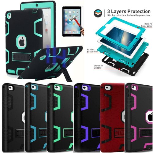 Durable Armor Stand Cover for Apple iPad 9th 7th 8th 10.2