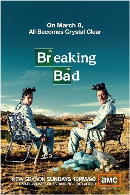 Crystal Clear Breaking Bad Poster Print featuring Bryan Cranston - 11 x 17 inches