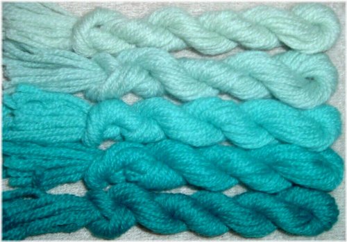 Caribbean Blue Wool Yarn