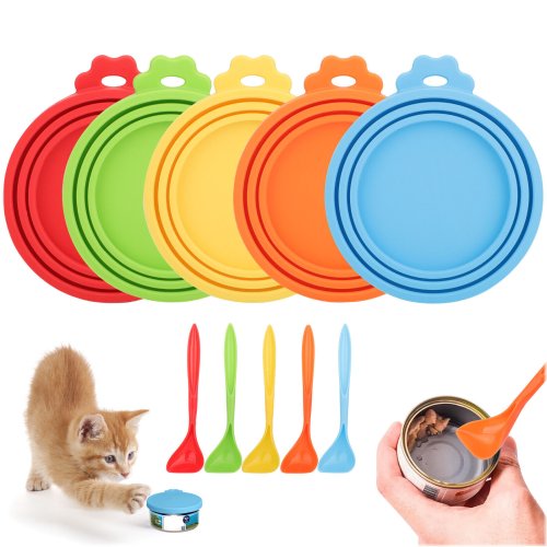 Pawsafe Silicone Can Covers with Spoon