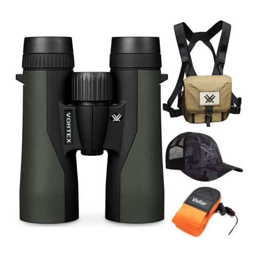 Crossfire HD Binoculars with Floating Strap and Vortex Hat