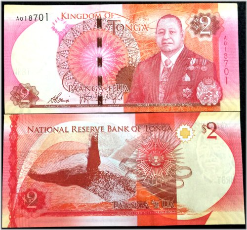 Tongan 2 Pa'anga 2015 Banknote