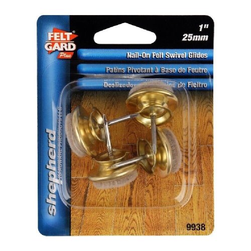 Brass Swivel Furniture Glides