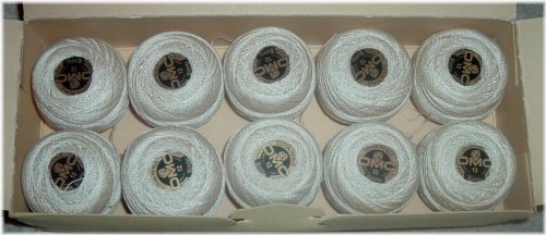 Ecru Cotton Pearl Thread Yarn Set