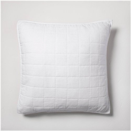 Linen Blend Quilt Pillow Sham