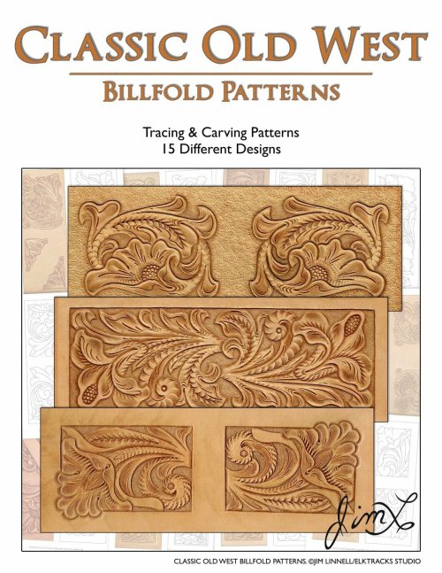 Timeless Frontier - 15 Authentic Leather Billfold Patterns by Jim Linnell