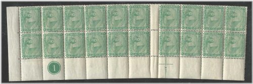 Star & Crescent 1884 Mint Block