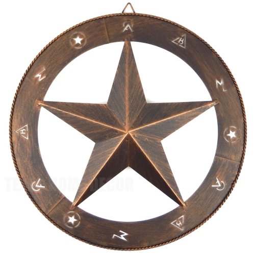 Rustic Lone Star Metal Wall Art