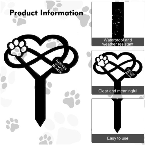 Pawprints in the Garden: Personalized Pet Remembrance Stake