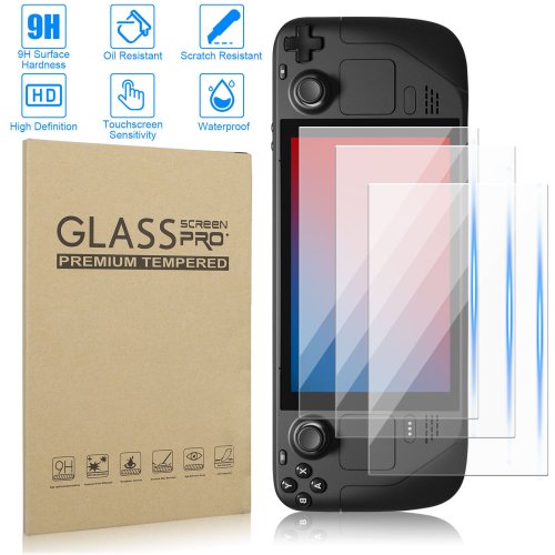 GameShield Trio: Tempered Glass Screen Protectors for Steam Deck Console