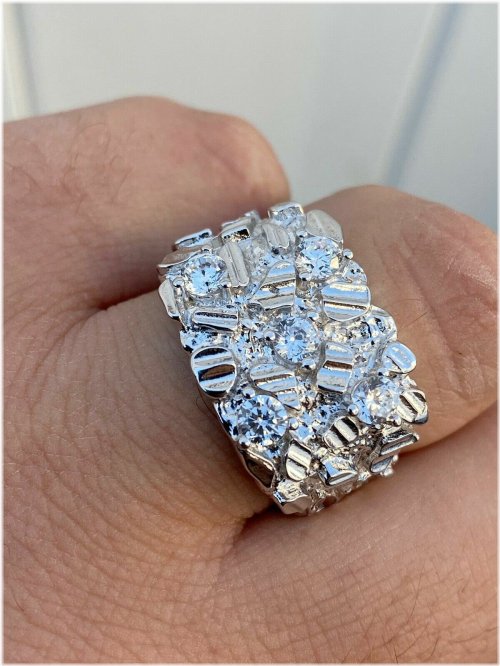 Sterling Nugget Ring