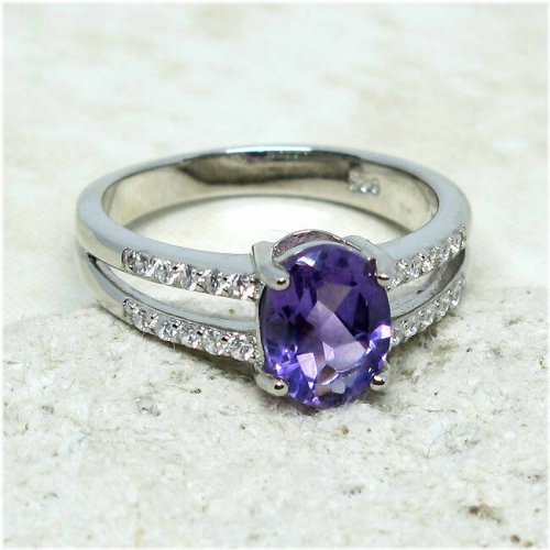 Amethyst Sterling Silver Ring