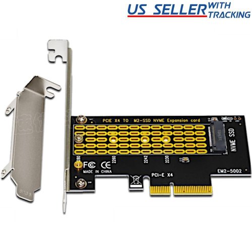 NVMe SSD Adapter with Brackets for M.2 Drives