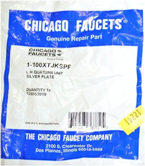 Chicago Faucets 1-100XTJKSPF Left Hand Quaturn Compression Operating Cartridge Repair Kit