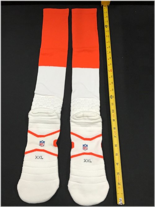 Dolphins' Game-Grade Nike Socks - White/Orange (XXL)