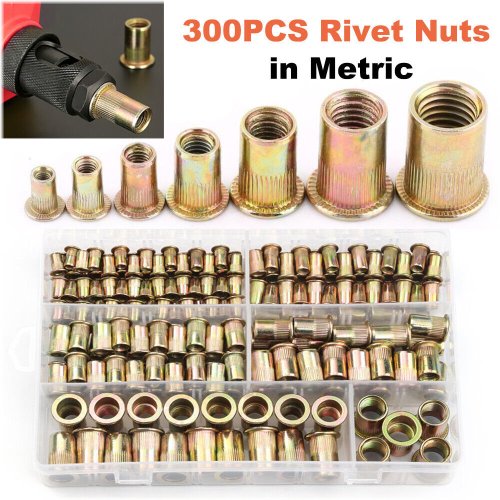 Zinc Steel Rivet Nut Assortment Set