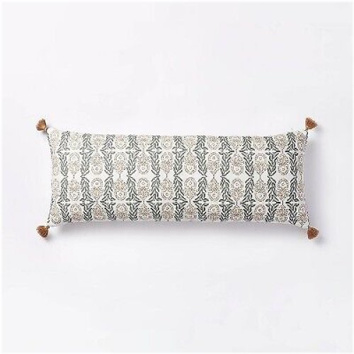 Serene Tassel Block Pillow