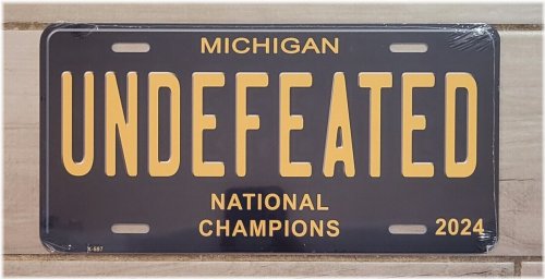 Wolverines Pride License Plate 2024