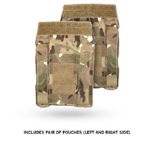 Tactical Plate Carrier Side Plate Pouch Set - MultiCam