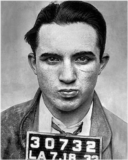 LA Gangster Mobster MICKEY COHEN Glossy 8x10 Mugshot Photo Mafia Family Print