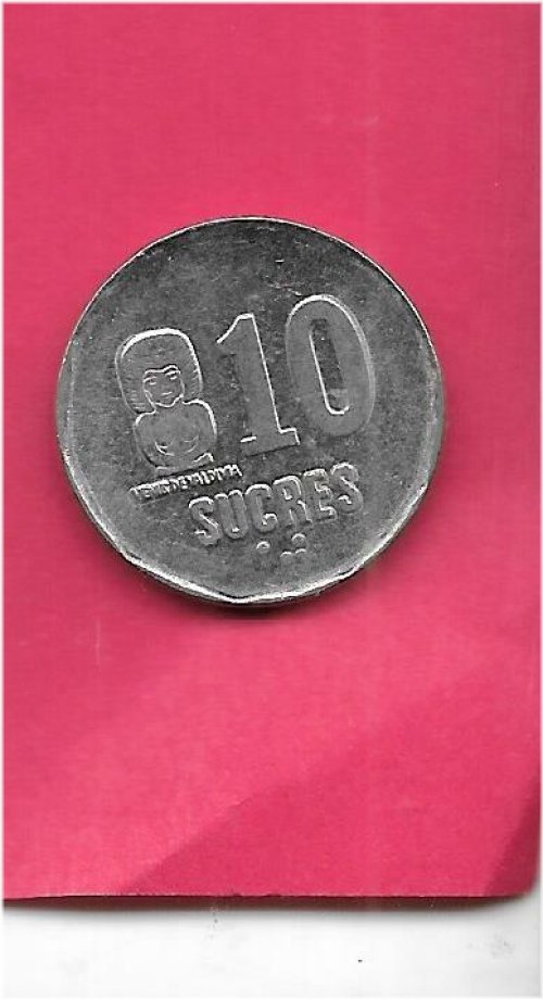 Ecuadorian Vintage 10 Sucres Coin