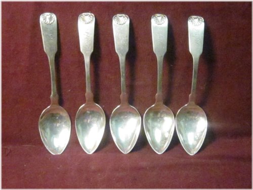 Vintage Shell Pattern Teaspoon by Rockwell