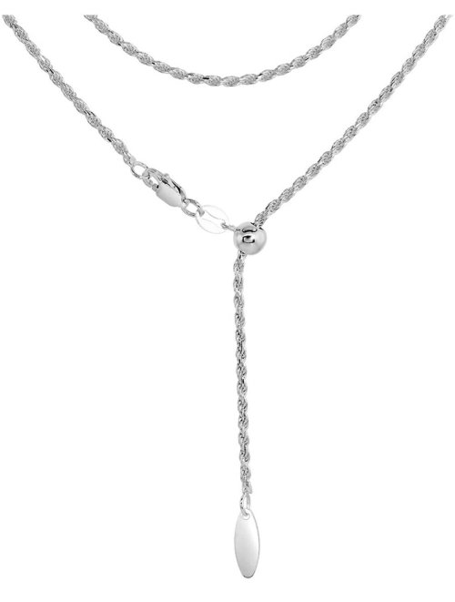 Silver Serenity Rope Necklace