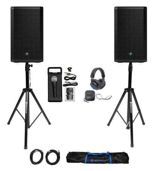 Ultimate DJ Sound System Bundle with Mackie Thrash212 Speakers