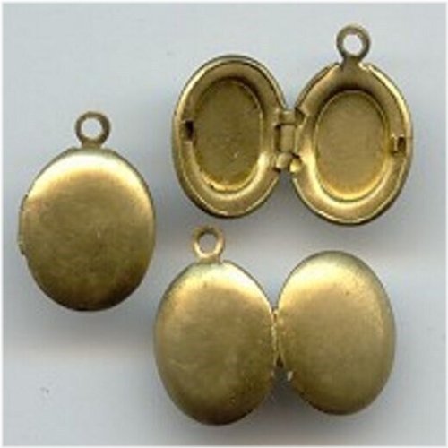 Vintage Brass Oval Charms