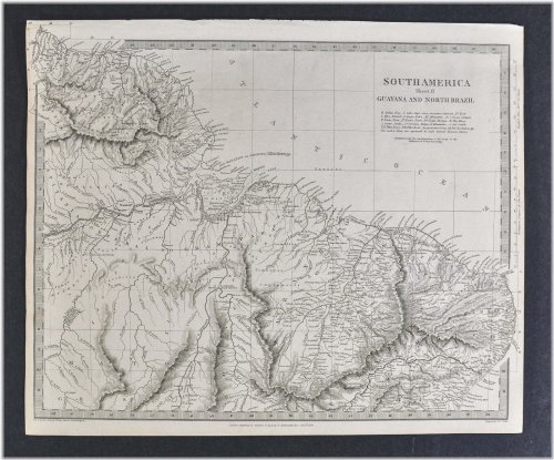 Amazonian Explorer Map - 1842 Edition